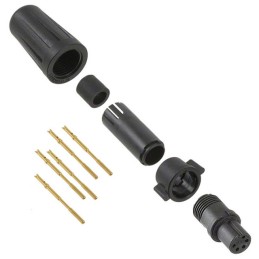 1 pcs : EN2C5F26G2W - CONN PLUG FMALE 5POS GOLD CRIMP