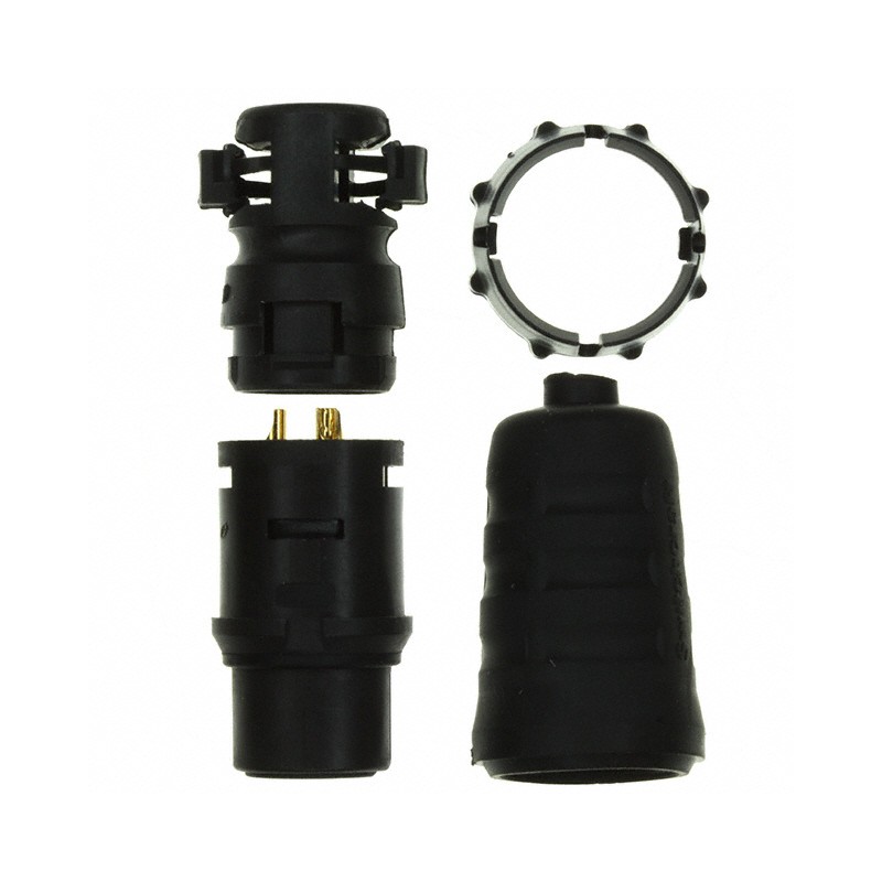 1 pcs : EN3C3FX - CONN PLUG FMALE 3P GOLD SLDR CUP