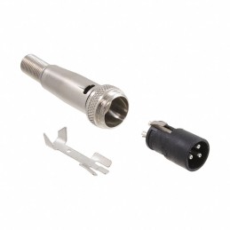 1 pcs : SL413MX - CONN RCPT MALE 3P SILV SLDR CUP