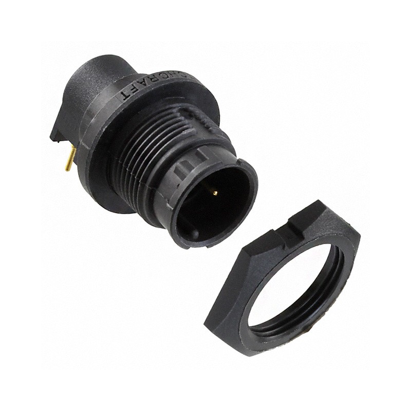 1 pcs : EN3P2MRAPCX - CONN RCPT MALE 2POS GOLD SOLDER