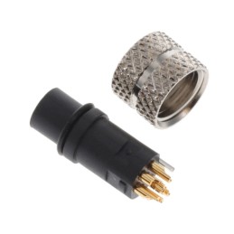 1 pcs : 854-006-203RLS4 - CONN PLUG FMALE 6P GOLD SLDR CUP