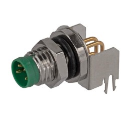 1 pcs : SS-12800-004 - M8 A-CODE A-CODE 4 PIN MALE RIGH