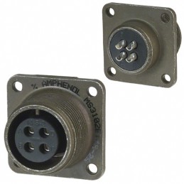 1 pcs : MS3102E14S-2S - CONN RCPT FMALE 4P SILV SLDR CUP