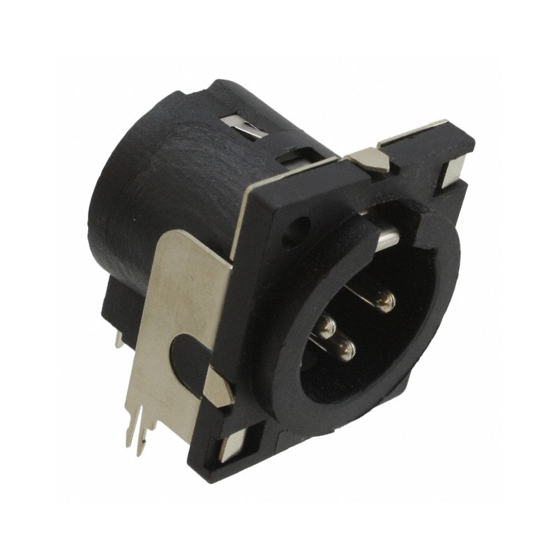 1 pcs : PQG3MRA112 - CONN RCPT MALE XLR 3P SOLDER