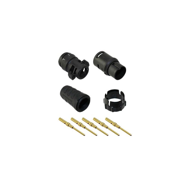 1 pcs : EN3C5MCX - CONN PLUG MALE 5POS GOLD CRIMP