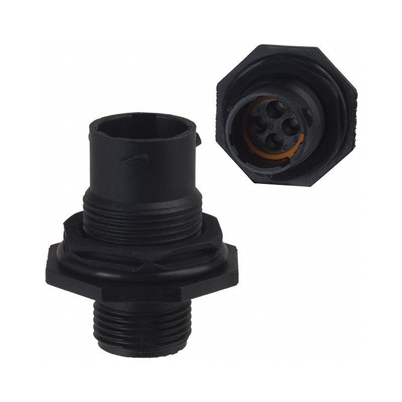 1 pcs : UTS7104P - CONN RCPT HSNG MALE 4POS PNL MNT