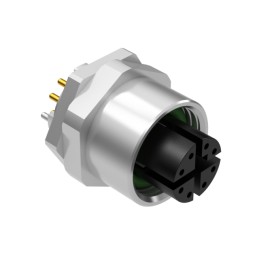 1 pcs : 54-00390 - M12 X-CODE 8POS RCPT PANEL MOUNT