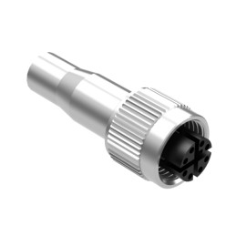 1 pcs : 54-00394 - M12 X-CODE 8POS RCPT MOLDING