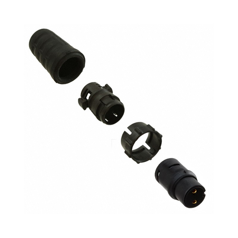 1 pcs : EN3C2F16X - CONN PLUG FMALE 2P GOLD SLDR CUP