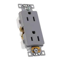 1 pcs : SQR44111GY - TR 15A RECEPTACLE COMM GY