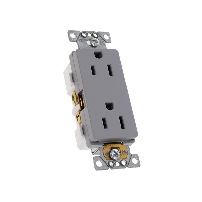 1 pcs : SQR44111GY - TR 15A RECEPTACLE COMM GY