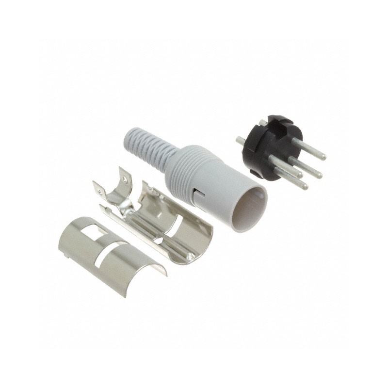 1 pcs : 09GM4MX - CONN PLUG MALE DIN 4POS SOLDER