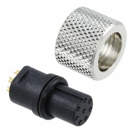 1 pcs : 858-008-203RSU4 - CONN PLUG FMALE 8P GOLD SLDR CUP