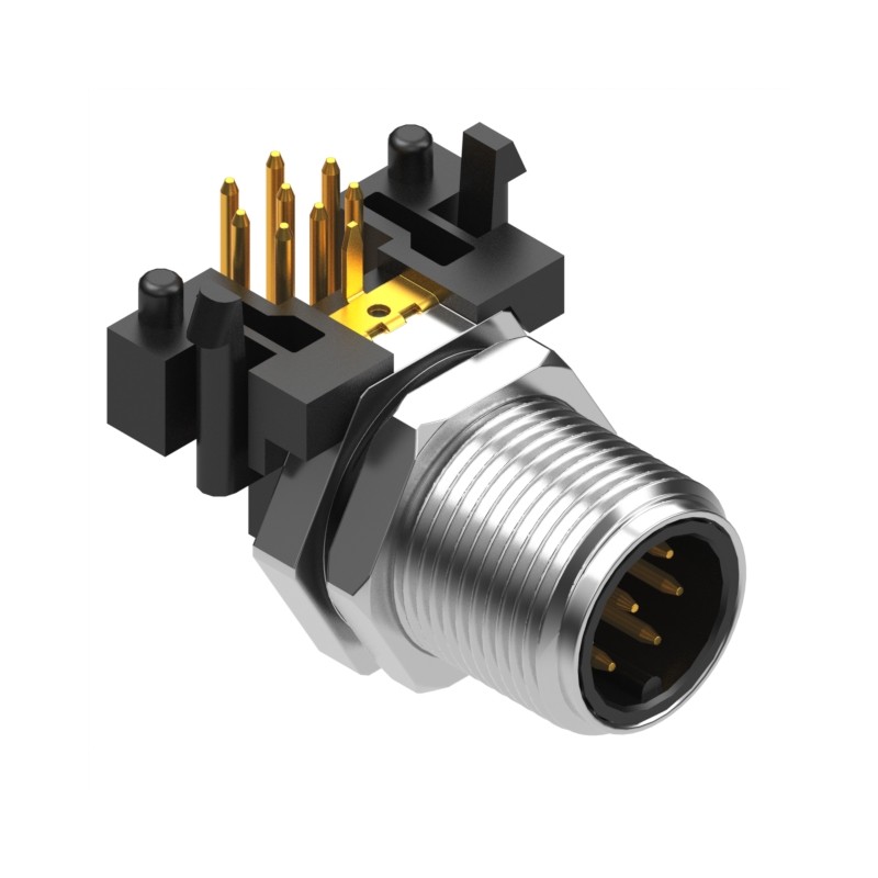 1 pcs : 54-00251 - CONN PLUG MALE 8POS GOLD SOLDER