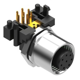 1 pcs : 54-00248 - CONN RCPT FMALE 8POS GOLD SOLDER