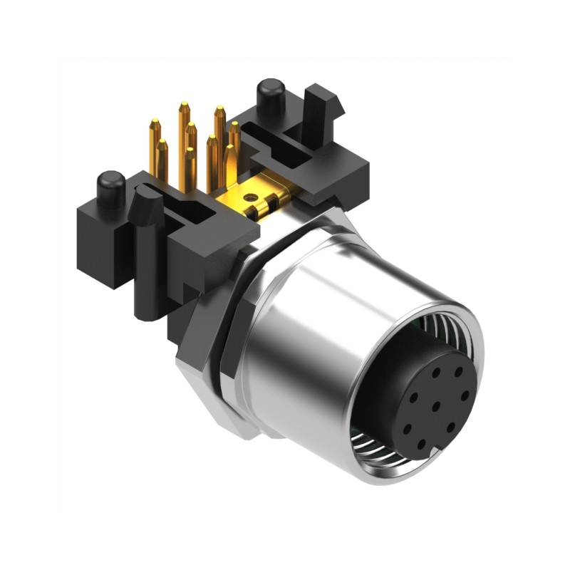 1 pcs : 54-00248 - CONN RCPT FMALE 8POS GOLD SOLDER