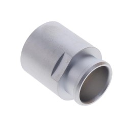 1 pcs : FFM.3E.130.LC - CONN BACK-NUT COLLET SILVER