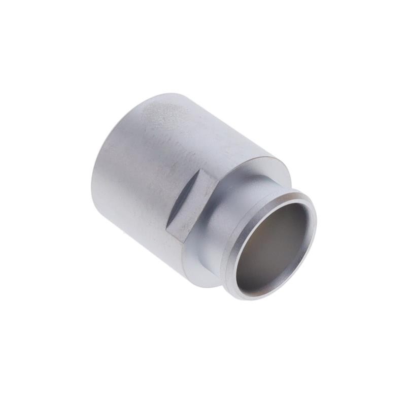 1 pcs : FFM.3E.130.LC - CONN BACK-NUT COLLET SILVER