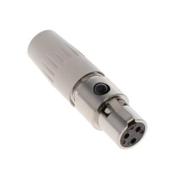 1 pcs : TA3FLWX - CONN PLUG FMALE MINI XLR 3P SLDR