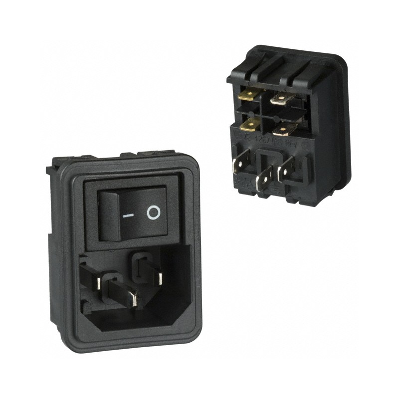 1 pcs : 1609112-8 - PWR ENT MOD RCPT IEC320-C14 PNL