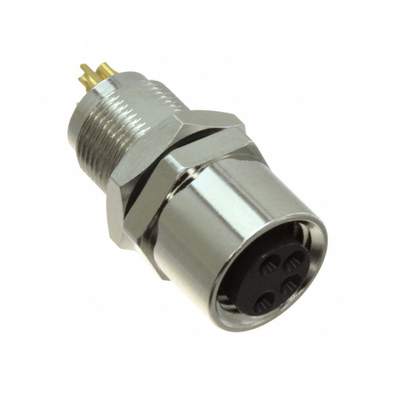 1 pcs : 855-A04-203R004 - CONN PLUG FMALE 4P GOLD SLDR CUP