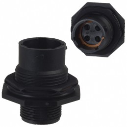 1 pcs : UTS7124P - CONN RCPT HSG MALE 4POS PNL MNT