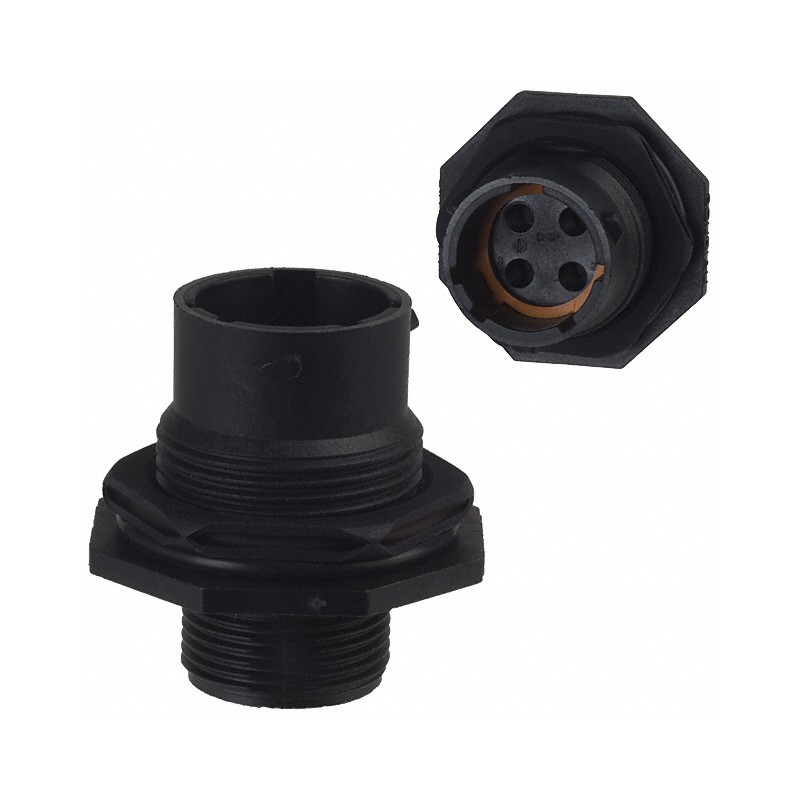 1 pcs : UTS7124P - CONN RCPT HSG MALE 4POS PNL MNT