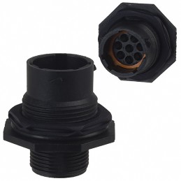 1 pcs : UTS7128P - CONN RCPT HSNG MALE 8POS PNL MNT