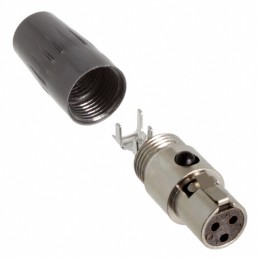 1 pcs : TA3FLX - CONN PLUG FMALE MINI XLR 3P SLDR