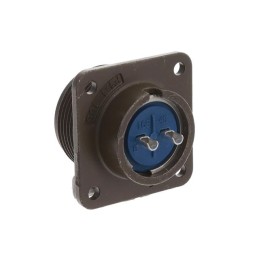 1 pcs : 97-3102A16S-4S - CONN RCPT FMALE 2P SILV SLDR CUP