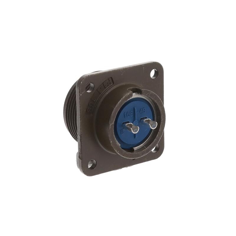 1 pcs : 97-3102A16S-4S - CONN RCPT FMALE 2P SILV SLDR CUP