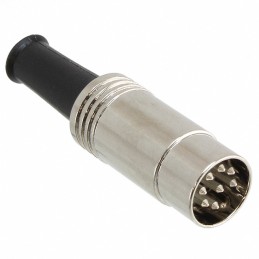 1 pcs : 15BL8MX - CONN PLUG MALE DIN 8POS SOLDER