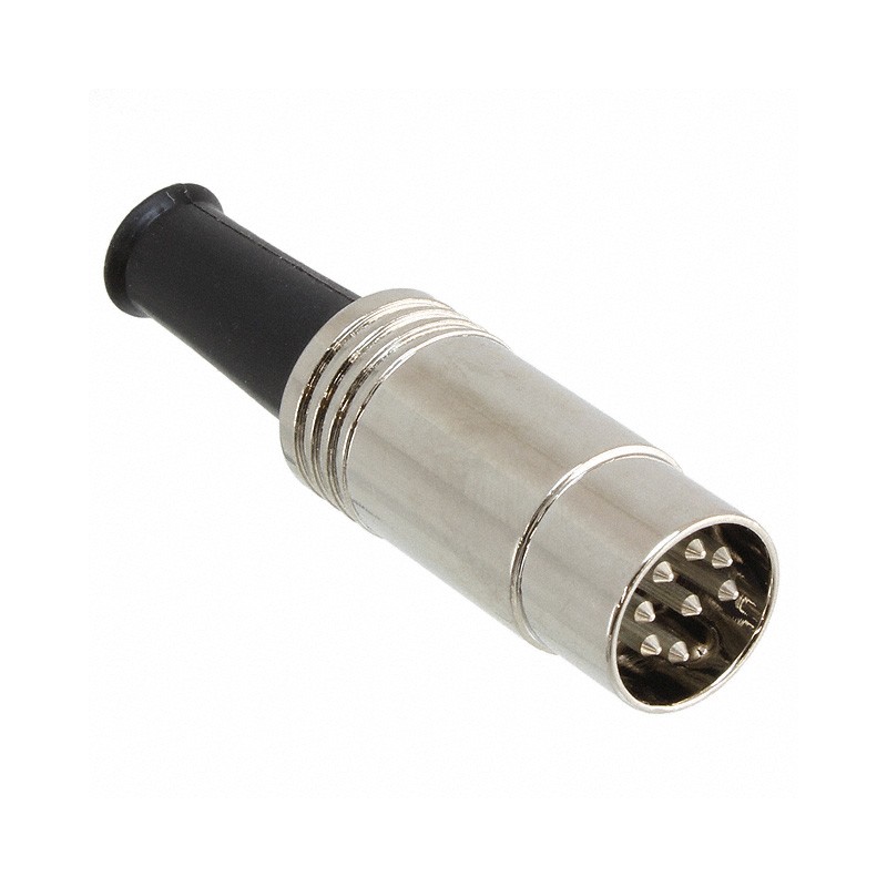 1 pcs : 15BL8MX - CONN PLUG MALE DIN 8POS SOLDER