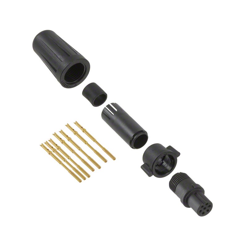 1 pcs : EN2C7F26G3W - CONN PLUG FMALE 7POS GOLD CRIMP