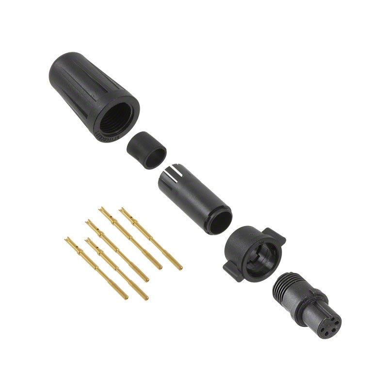 1 pcs : EN2C5F26G3W - CONN PLUG FMALE 5POS GOLD CRIMP