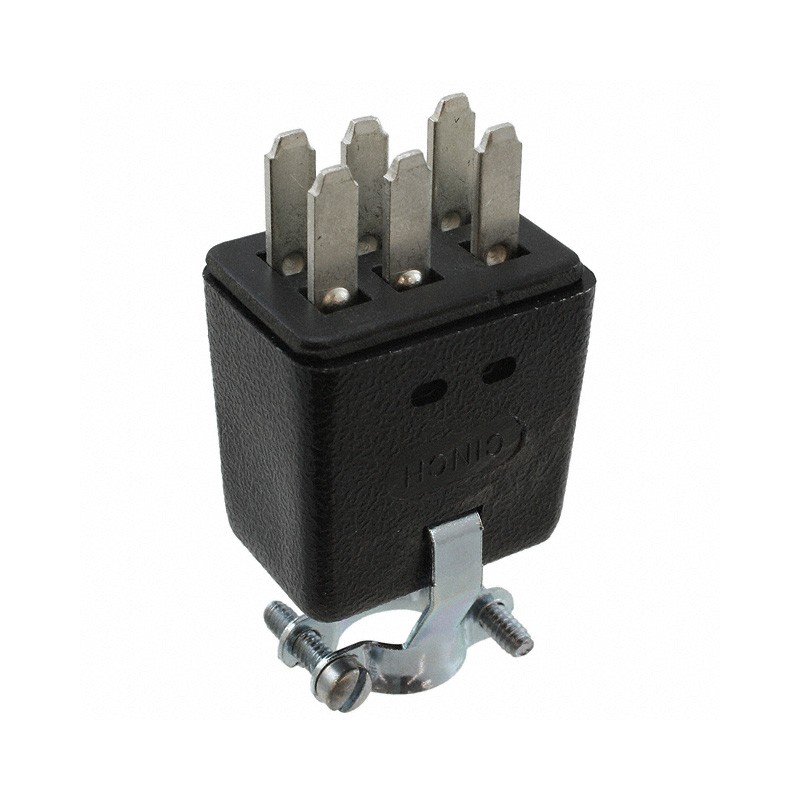 1 pcs : P-306H-CCT - CONN PLUG 6POS IN-LINE SLDR