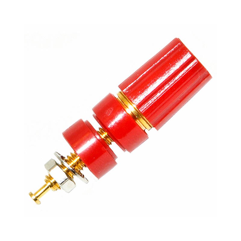 1 pcs : BU-P3770-2 - CONN BIND POST KNURLED RED