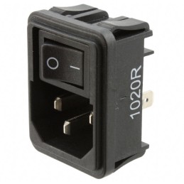 1 pcs : 1-1609112-1 - PWR ENT MOD RCPT IEC320-C14 PNL