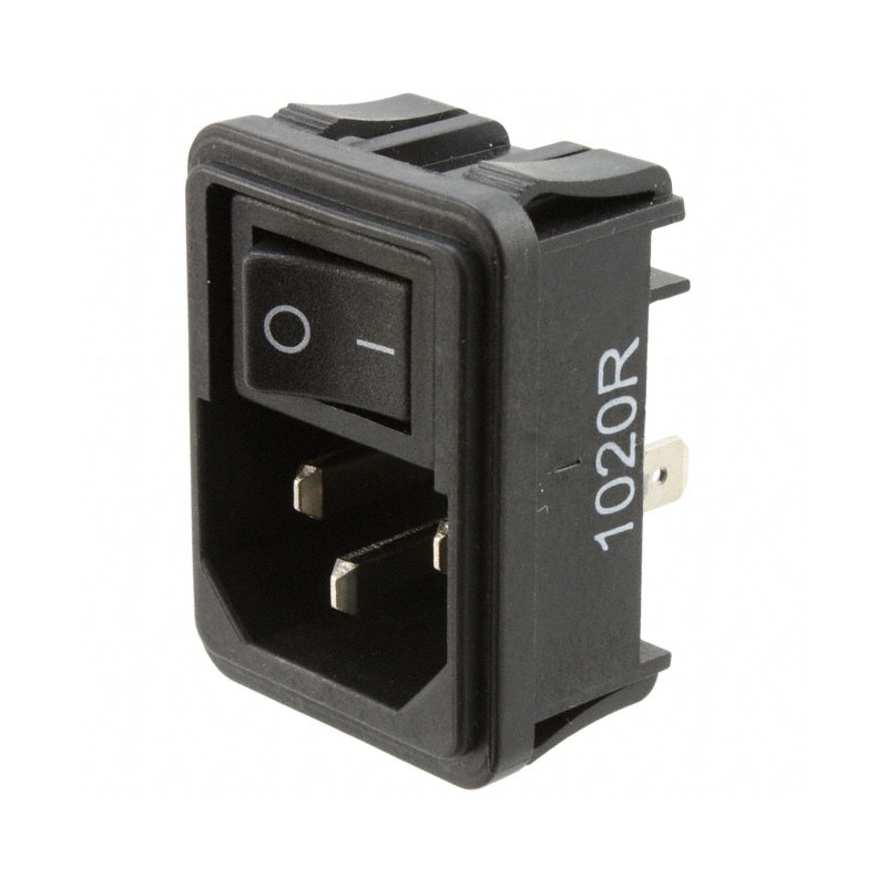 1 pcs : 1-1609112-1 - PWR ENT MOD RCPT IEC320-C14 PNL