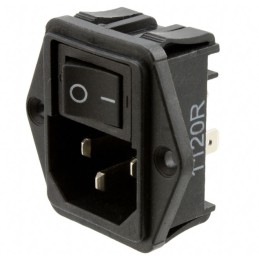 1 pcs : 1-1609112-2 - PWR ENT MOD RCPT IEC320-C14 PNL