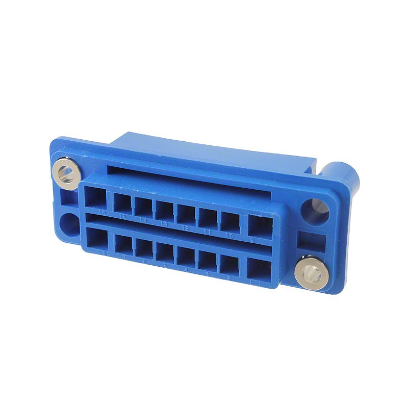 1 pcs : 5172068-3 - CONN RCPT HSG DRAWER 16POS BLUE