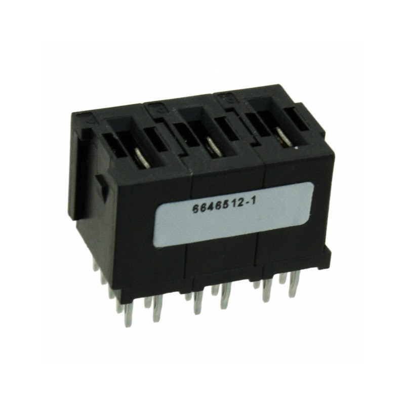 1 pcs : 6646512-1 - CONN RCPT HOT-PLUG 3POS PCB