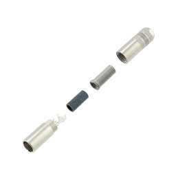 1 pcs : TA4MSHF - CONN RCPT MALE MINI XLR 4P SLDR