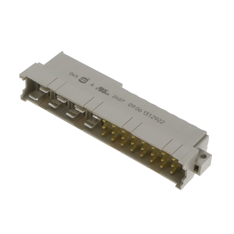 1 pcs : 09061312922 - CONN DIN HDR 31POS PCB RA GOLD