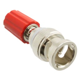 1 pcs : 3430-2 - ADAPT BNC PLUG TO BIND POST RED