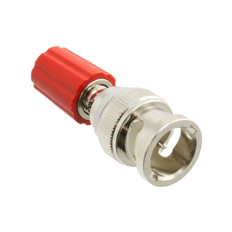 1 pcs : 3430-2 - ADAPT BNC PLUG TO BIND POST RED