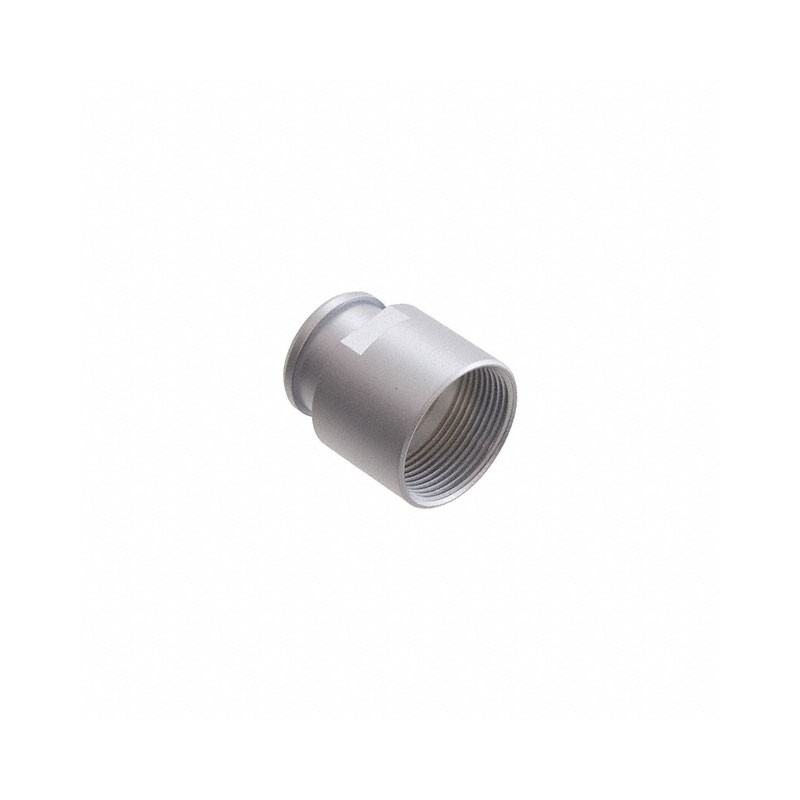 1 pcs : FFM.3B.130.LC - CONN BACK-NUT COLLET SILVER