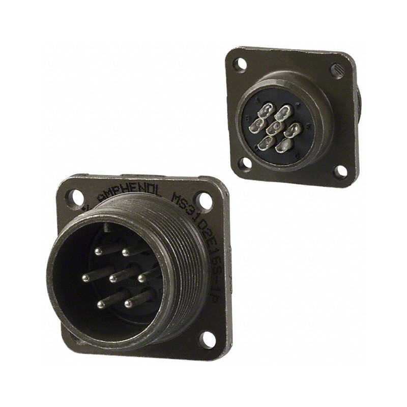 1 pcs : MS3102E16S-1P - CONN RCPT MALE 7P SILV SLDR CUP