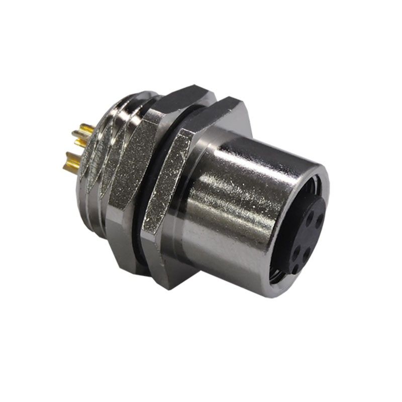 1 pcs : SS-12000-005 - CONN RCPT FMALE 4P GOLD SLDR CUP