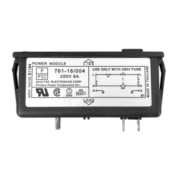 1 pcs : 761-18/004 - PWR ENT MOD RCPT IEC320-C14 PNL